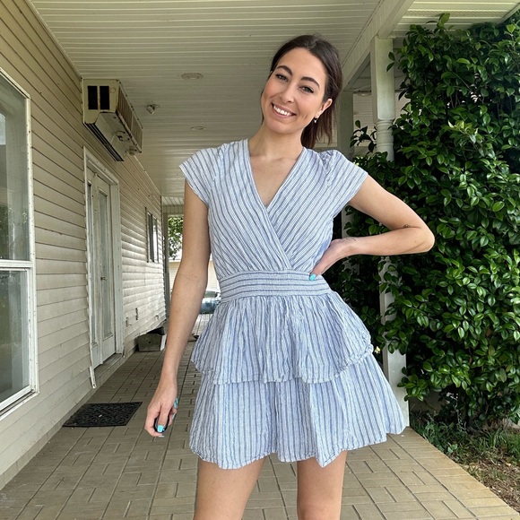 American Eagle Outfitters | Dresses | Ae Bluewhite Striped Dress | Poshmark